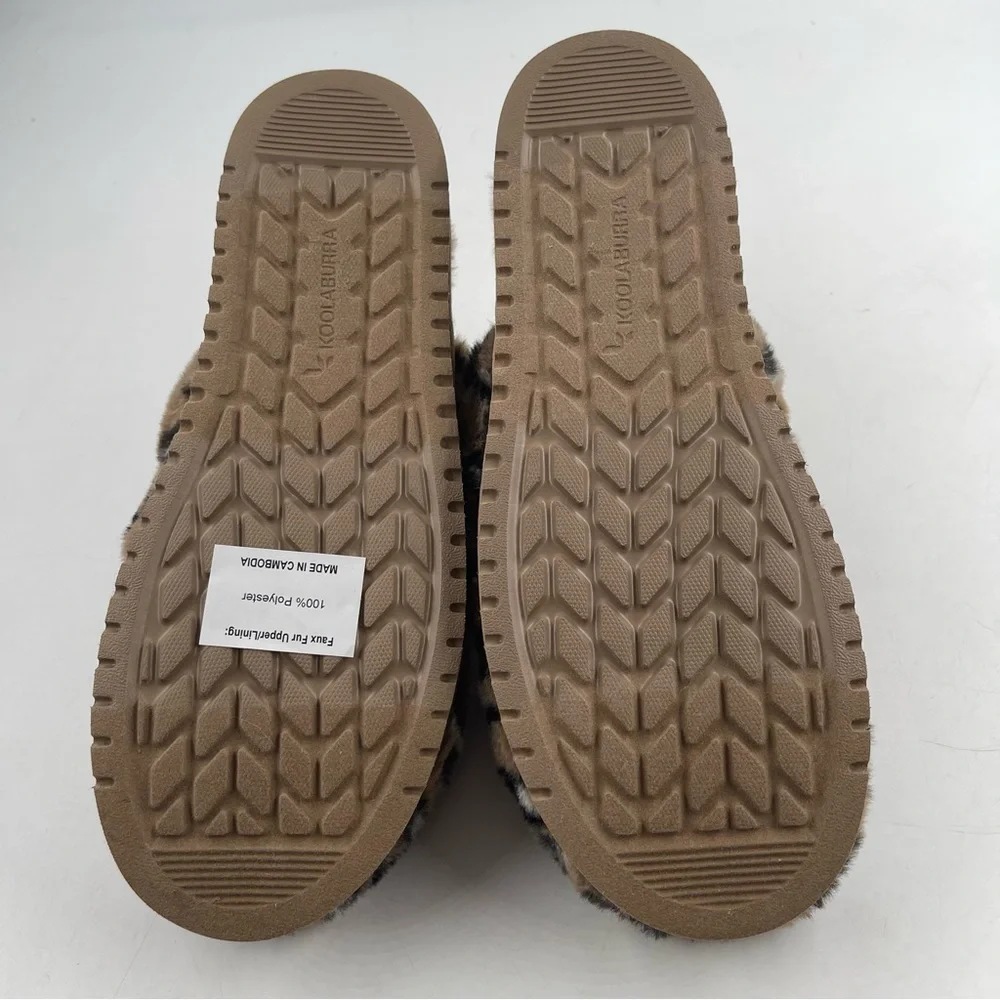 NEW! Koolaburra by UGG Women’s Starleen Abstract Leopard Fluff Slippers - Size 9 - Picture 8 of 11